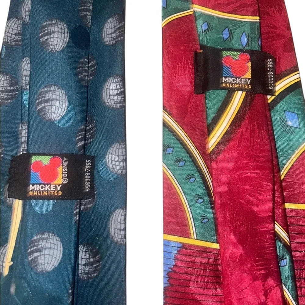 Vintage Disney Mickey Unlimited Mickey Mouse Neck Ties Film TV Producer